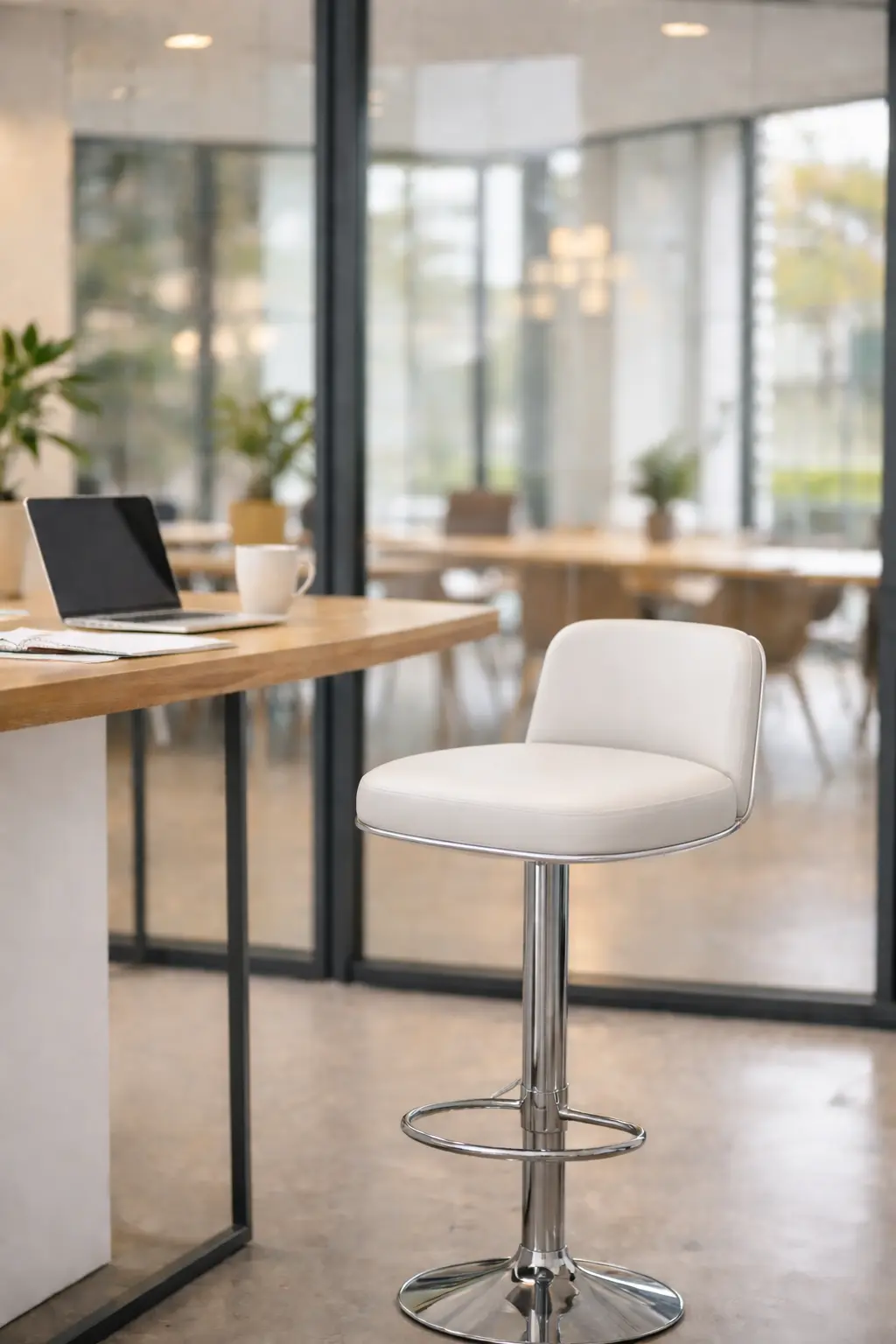 A high chair in the office environment